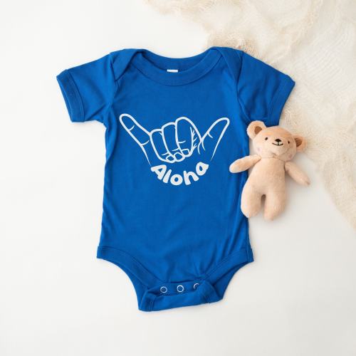 Hang Loose Aloha Infant Bodysuit, Unisex, Boys, Girls, Hawaii Shaka One Piece Baby Creeper