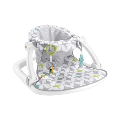 Fisher-Price Sit-Me-Up Floor Seat Portable Baby Chair with 2 Toys, Starlight Bursts