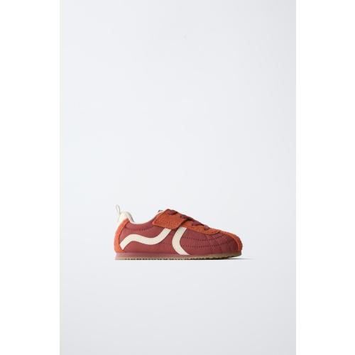COMBINED DESIGN SNEAKERS - Red | ZARA United States