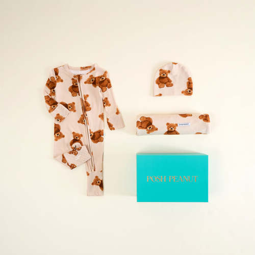 Bears Yellow Gift Teddy Freddy 3pc. Set | Posh Peanut®