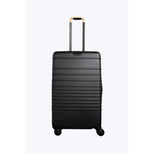 BÉIS 'The Medium Check-In Roller' in Black - Black 26 inch Medium Rolling Luggage & Checked Suitcase