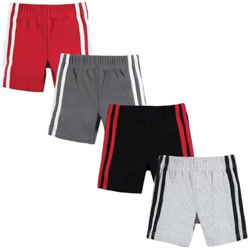 Hudson Baby Unisex Baby Shorts Bottoms 4-Pack