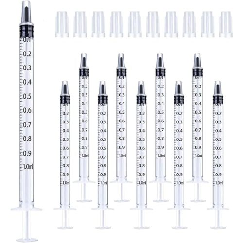 30Pcs 1ml Syringes with Cap Oral Dispenser Syringe
