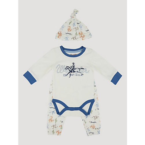 Wrangler Baby Bodysuit & Jogger Set