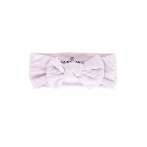 Barely Orchid Bamboo Waffle Knit Large Bow Headwrap