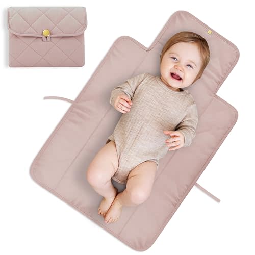 Portable Diaper Changing Pad - Soft and Easy to Clean Diaper Changing Mat for Babies - The Perfect Lightweight and Foldable Pad for Traveling
