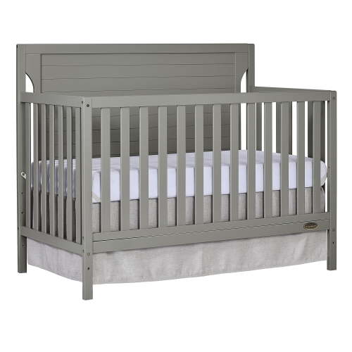 Dream On Me Cape Cod 5-in-1 Convertible Crib, Storm Gray
