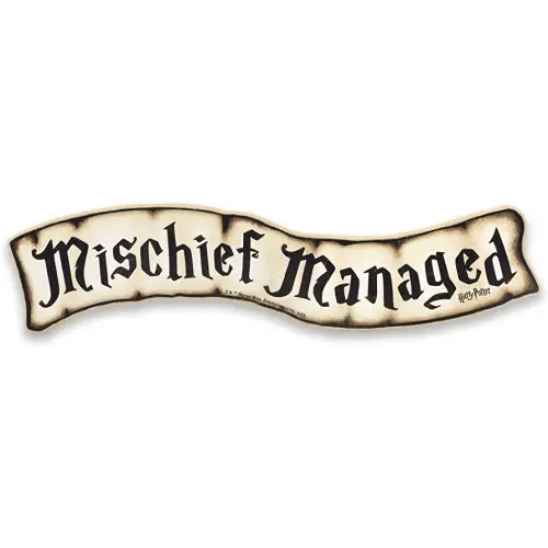 Harry Potter Mischief Managed Rustic Wood Wall Decor - Vintage Mischief Managed Sign for Home Decorating
