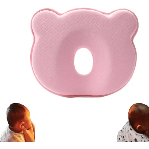 Baby Pillow to Prevent Flat Head, Newborn Pillow to Prevent Flat Head, Infant Pillow to Prevent Flat Head, Anti Flat Head Baby (Pink)