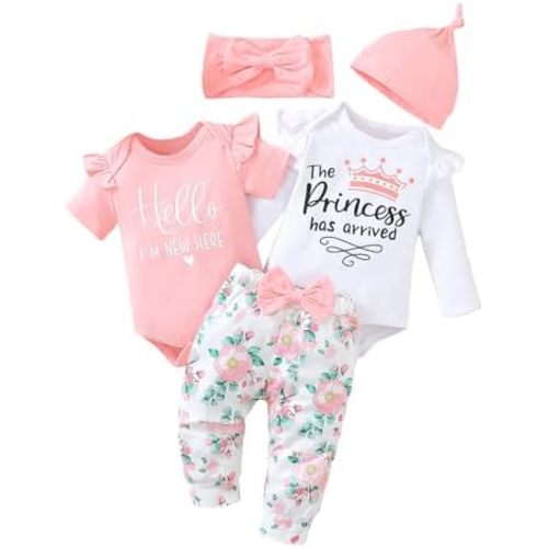 BIRTHDAY SHARK Newborn Girls Outfit Baby Girl Coming Home Outfit Hunting Clothes for Girls