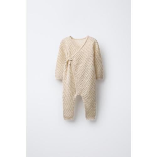 LONG WOOL BLEND KNIT BODYSUIT - Beige-pink | ZARA United States