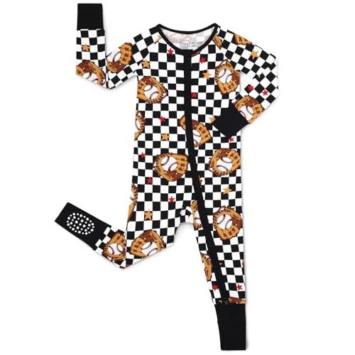 babee Reshinee Bamboo Viscose Baby Convertible Footie Pajama, Zipper Pajamas for Baby Boys & Girls, Sleep & Play Footed Pjs