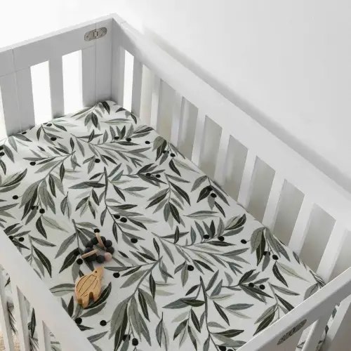 Babyletto Mini Crib Sheet in GOTS Certified Organic Muslin Cotton