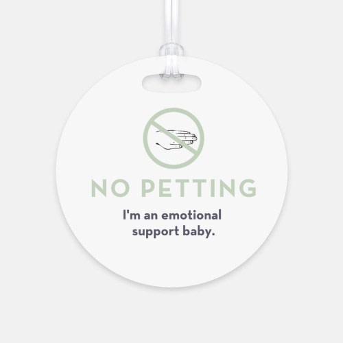 No Petting Support Baby tag  | Infant Car Seat Do Not Touch Sign | Newborn stroller Card | Carrier Baby Tag