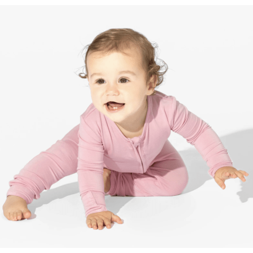 Dusty Rose Bamboo Convertible Footie 3-6M
