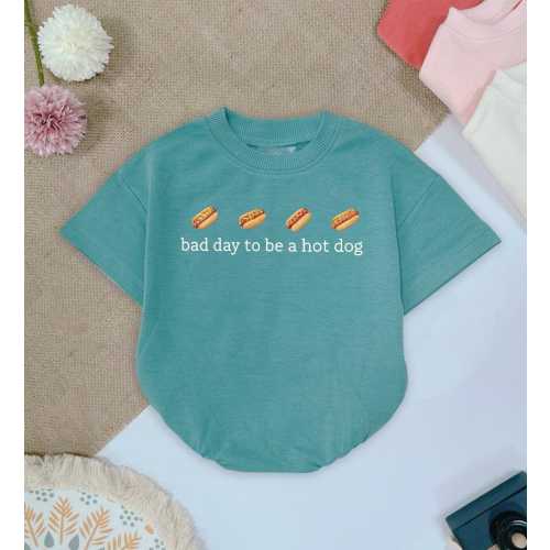 Hot Dog Bubble Romper