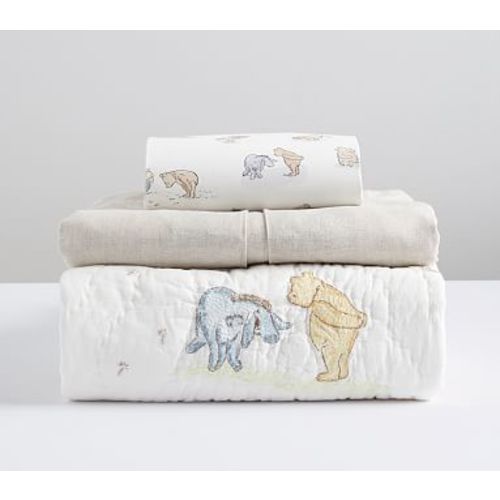 Disney's Winnie the Pooh Allover Quilt Set: Quilt, Crib Fitted Sheet, Crib Skirt
