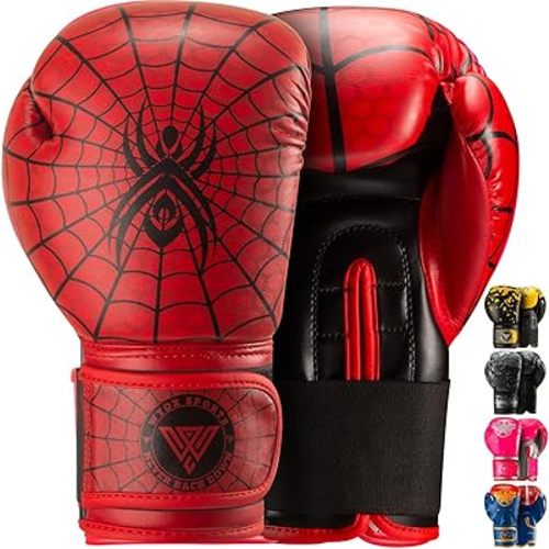 WYOX Boxing Gloves for Kids 4oz 6oz 8oz – Kids Boxing Gloves for 3-15 Years with Thumb Lock, EVA Padding & Wrist Support for Heavy Bag, Sparring, Kickboxing, Muay Thai
