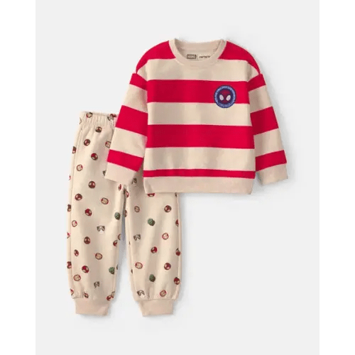 Toddler Boy 2-Piece ©Marvel Spidey Long-Sleeve Top & Pant Set - Red/Cream | Carter's