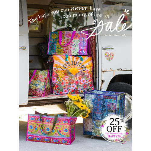 Puffy Fit-It-All Bag - Large Dark Floral Garden – Natural Life