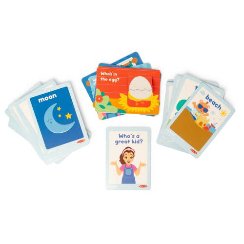 Melissa & Doug® Ms. Rachel™ First Words Textured Sensory Flashcards Preschool Learning Toy for Boys, Girls - FSC Certified