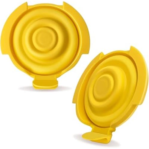 PumpMom-us Membranes Compatible with Medela Pump Parts, Silicone Diaphragm for PersonalFit Flex connectors Replacement Membranes, Pump in Style MaxFlow, Swing Maxi and Freestyle Flex Parts, 2-Pack (2)