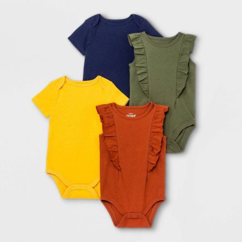 Baby Girls' Short Sleeve Bodysuit - Cat & Jack™ Navy