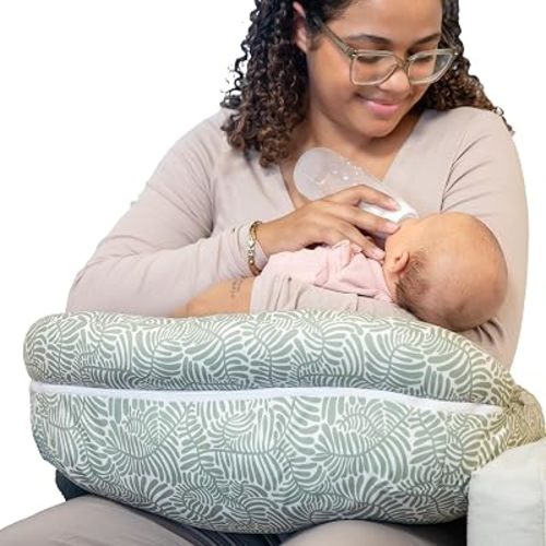 Boppy Complete Nursing Pillow, 2-in-1 Feeding Pillow with Bolster & Belt