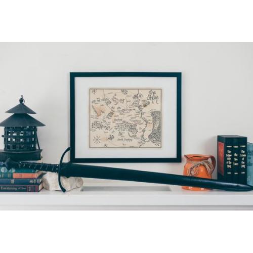 Map of the Shire from Middle Earth: Aged, Handmade, Hand drawn, Authentic Lord of the Rings Gifts