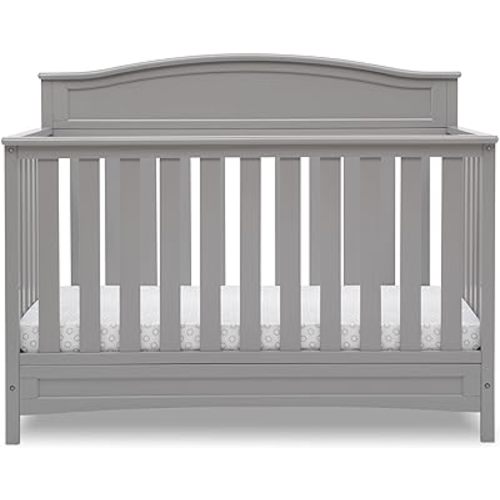 Delta Children Emery 4-in-1 Convertible Baby Crib, Pack of 1, Grey