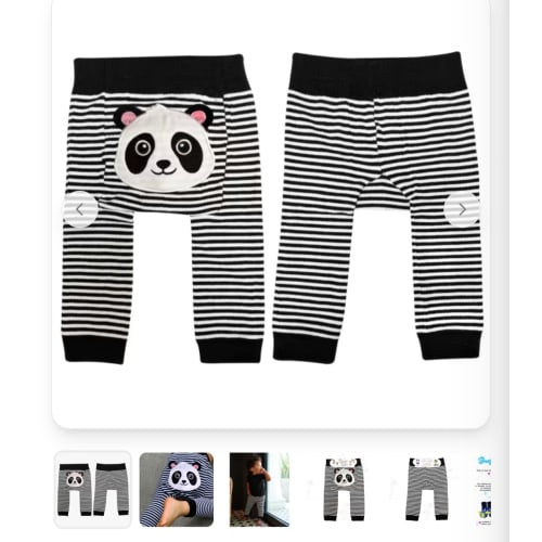 Panda - Boogie Tights Baby Leggings | Boogie Toes