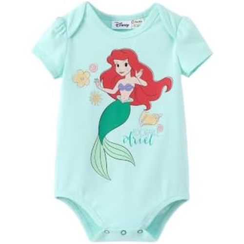 Disney Stitch Princess Marvel Spiderman Mickey and Friends Baby Girls Clothes Snap Bodysuit for Newborn to Infant