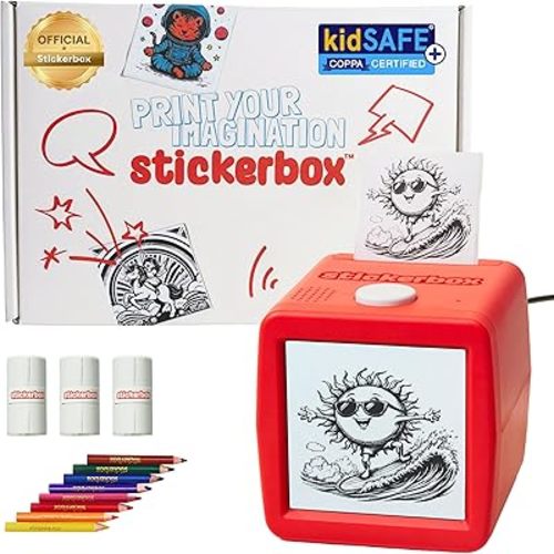 Stickerbox AI Voice-Powered Mini Sticker Maker for Kids