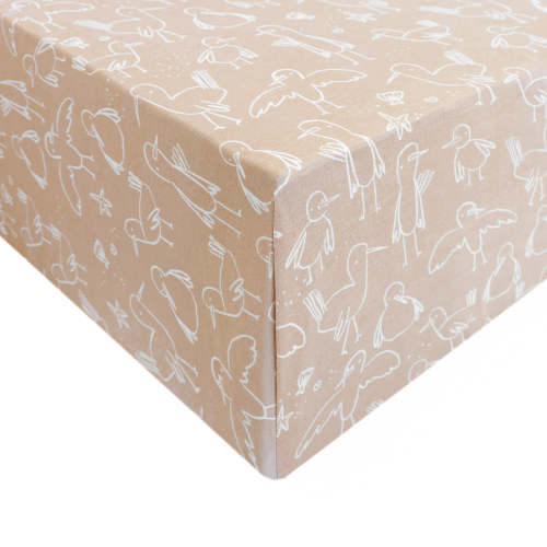 Premium Knit Fitted Crib Sheet - Sandy