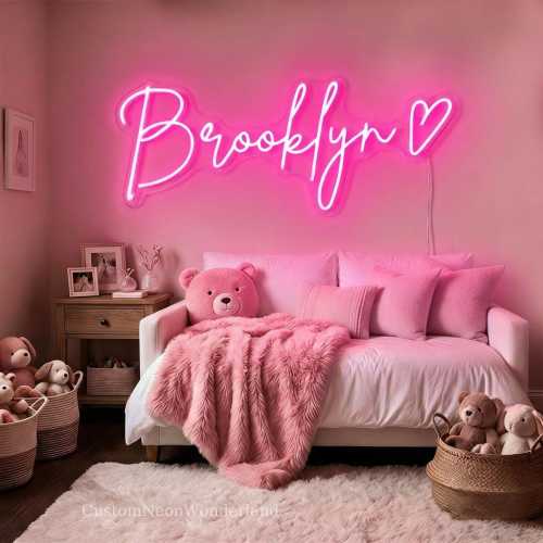 Custom Name Neon Sign, Personalized Neon Sign, Teenager Girl Gift, Kids Name Sign, Led Teen Room Wall Deco, Dorm Room Decor, Graduation Gift