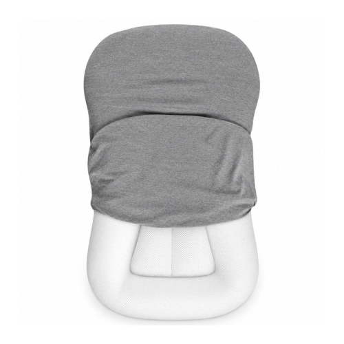 Gofinoday Baby Lounger Pillow for Newborns 0-12 Months, Portable with Removable Cover, Charcoal Gray