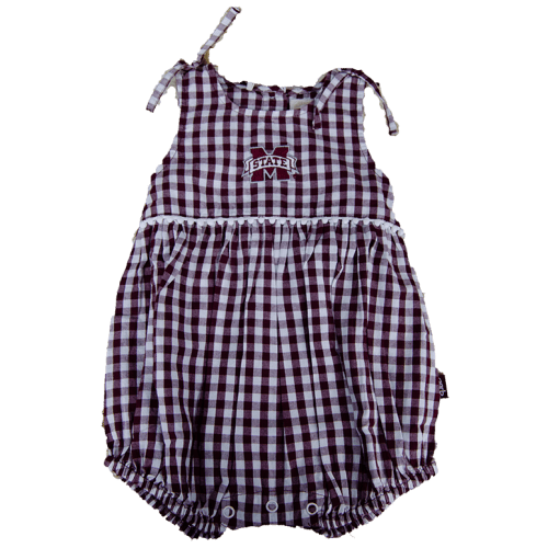 Garb Infant Girls Teagan Gingham Banner M Bubble | Campus Book Mart