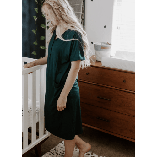 24/7 Dress in Hunter