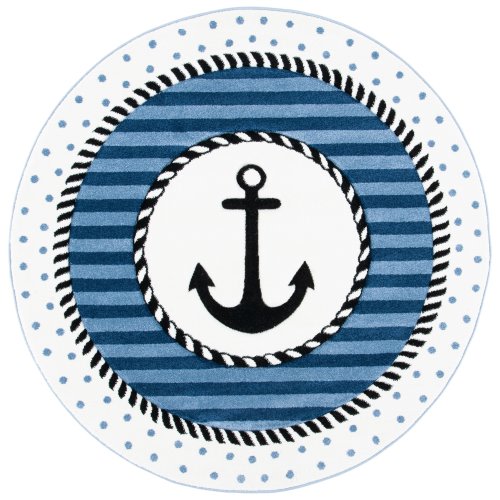SAFAVIEH Carousel Kids Aftina Nautical Anchor Rug