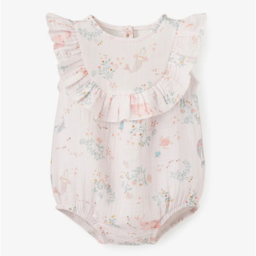 Sea Magic Organic Muslin Bubble Romper – Elegant Baby
