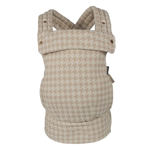 Lujifo Baby Carrier - Premium Cotton-Linen Blend, Hidden Pocket & Mesh Bottle Holder
