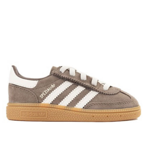 adidas Handball Spezial Comfort Closure Elastic Lace Athletic Shoe - Baby / Toddler - Earth Strata / Off White / Gum | Journeys