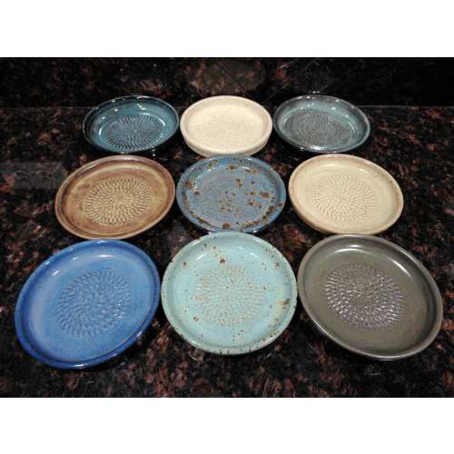 Handmade ceramic garlic grater