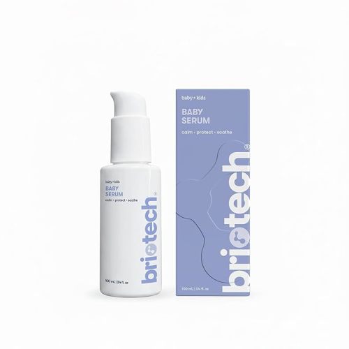 BRIOTECH Babies & Kids Skin Serum, Hypochlorous Acid Skin Management Gel, Pure HOCl, Vegan, Soothe Redness & Bumps, Support Against Diaper Irritation, Quick Dry Relief, 3.4 fl oz