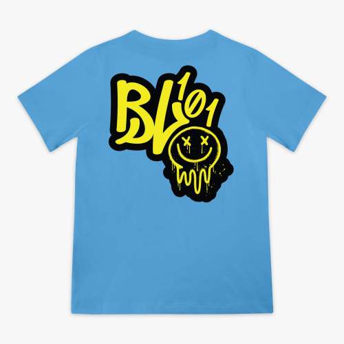 Retro Graffiti Youth Tee - Blue/Yellow – Baseball Lifestyle 101