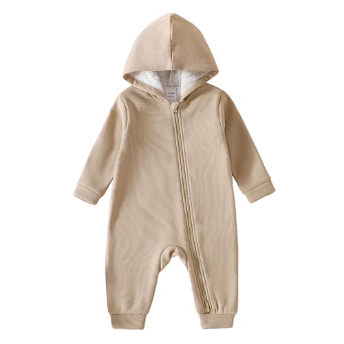 ROMPERINBOX Baby Boy Fleece Romper 2-Way Zip