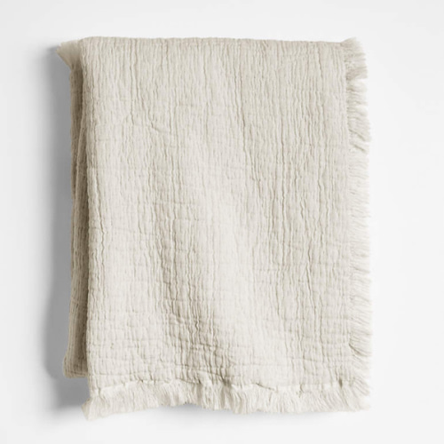 Supersoft Organic Cotton Gauze Stone Tan Baby Stroller Blanket