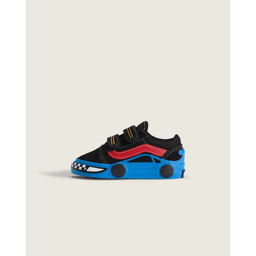 Toddler Old Skool V Shoe in Black / Blue | Vans