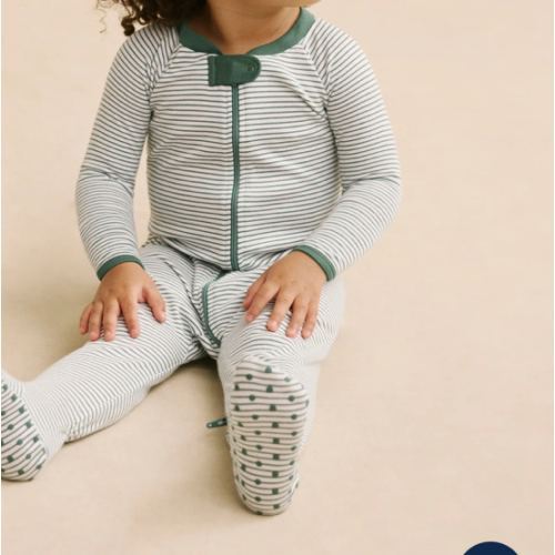 LAKE | Baby | Pima Cotton Pajamas | Classic Green Baby Sleeper