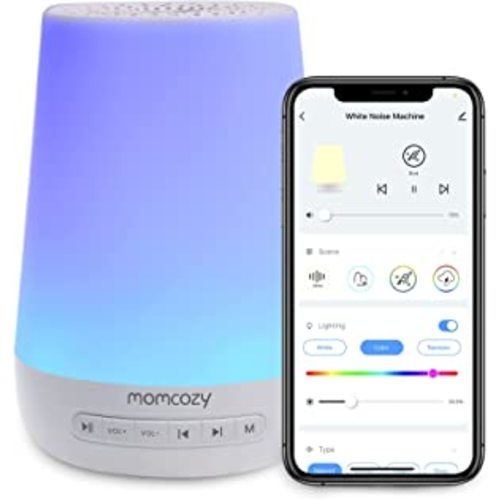 Amazon.com: Baby Sound Machine, Momcozy White Noise Machine for Baby Sleeping with Night Light, Toddler Sleep Trainer with 34 Soothing Sounds, Timer, App Remote Control, Personal Sleep Routine (Blue) : Everything Else